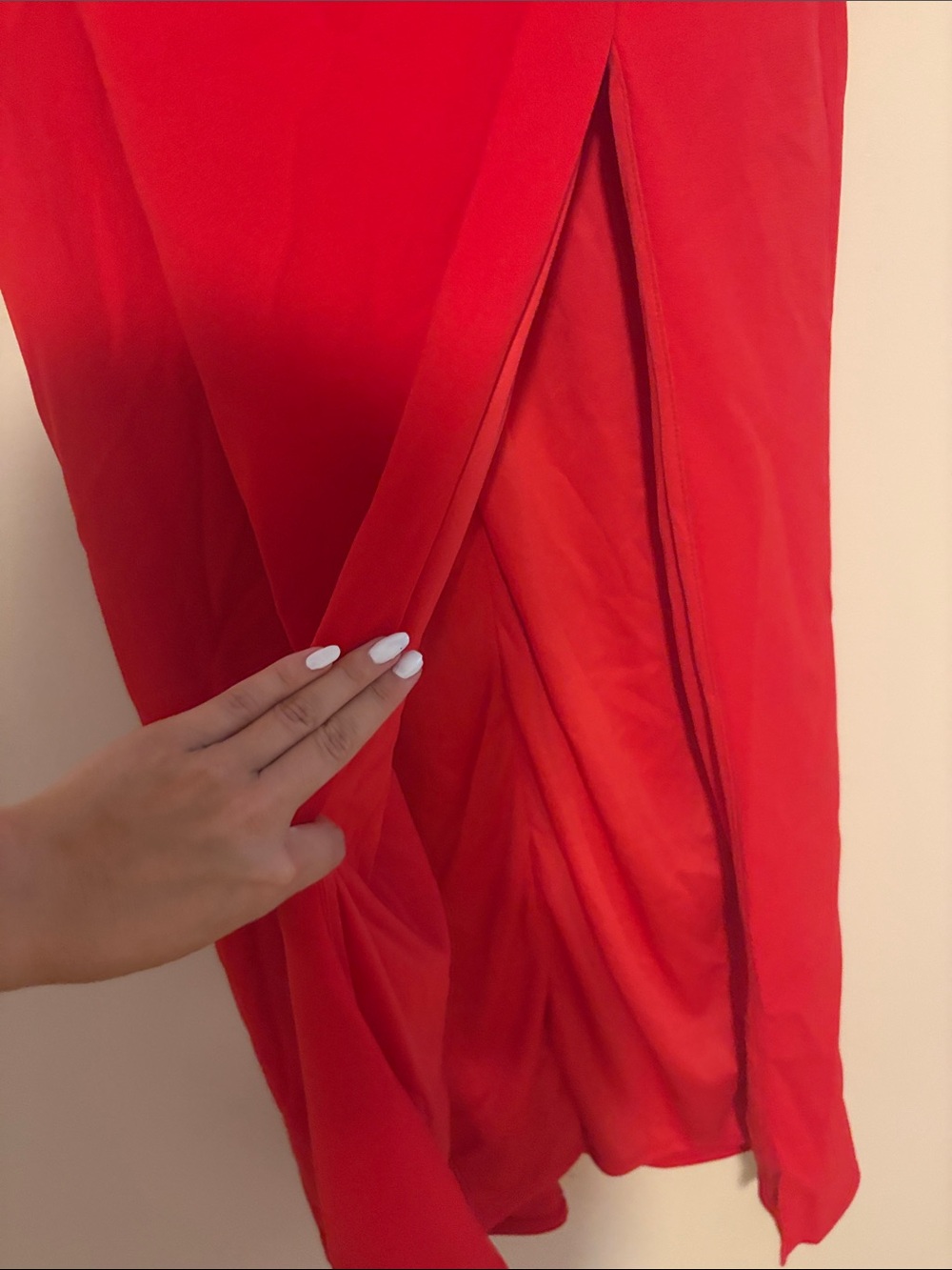 Lulus Dedicated to Glamour Red Strapless Maxi Dress size Large Formal Wedding - Picture 8 of 10
